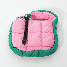 Quilted Puffer Mini Purse Bag / Bag Charm