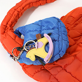 Quilted Puffer Mini Purse Bag / Bag Charm