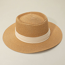 Ribbon Band Woven Panama Hat