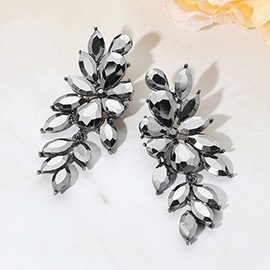 Crystal Marquise Dangle Evening Earrings