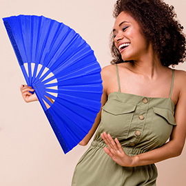 Bling Studded Folding Line Dance Hand Fan