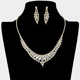Rhinestone Paved Necklace