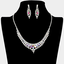 Rhinestone Paved Necklace