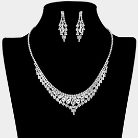 Rhinestone Paved Necklace