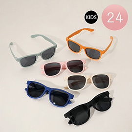 24PCS - Kids Classic Wayfarer Sunglasses