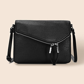 Faux Leather Envelope Crossbody Bag