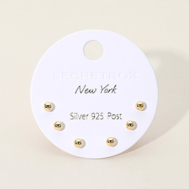 SECRET BOX_Minimalist Ball Stud Earring Set
