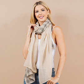 Lightweight Boho Geometric Pattern Scarf / Kimono Poncho Wrap