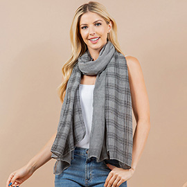 Lightweight Boho Geometric Pattern Scarf / Kimono Poncho Wrap