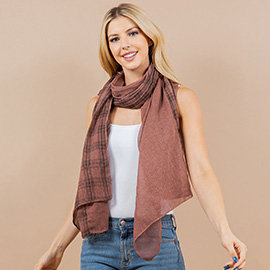 Lightweight Boho Geometric Pattern Scarf / Kimono Poncho Wrap