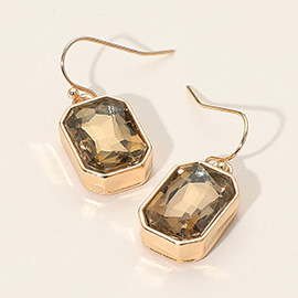Iridescent Faceted Drop Dangle Earrings