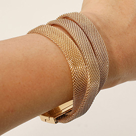 Mesh Chain Twisted Multi Strand Magnetic Bracelet