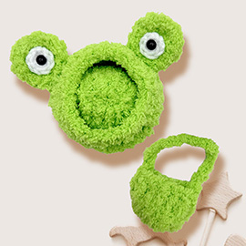 Mini Doll Frog Hat Bag Set