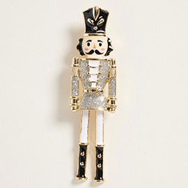 Holiday Nutcracker Soldier Pin Brooch