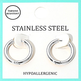 Stainless Steel Hypoallergenic Huggie Hoop Earrings