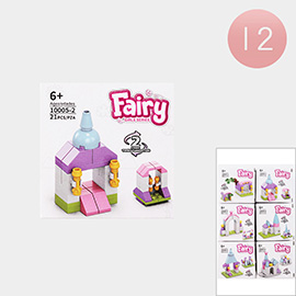 12PCS - Kids Fairy Building Block Toy Sets