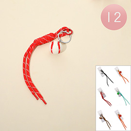 12PCS - Assorted Sports Ball Rope Tassel Keychains