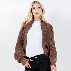 Cozy Open Front Knit Shrug