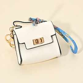 Faux Leather Mini Handbag Keychain / Bag Charm