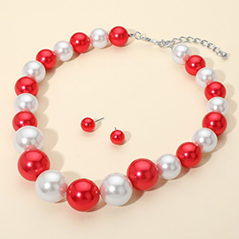 Chunky Pearl Beaded Necklace
