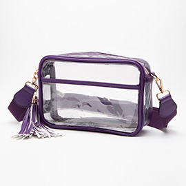 Transparent Tassel Crossbody Bag