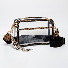 Transparent Tassel Crossbody Bag