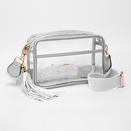 Transparent Tassel Crossbody Bag
