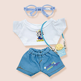 Mini Doll Casual with Glasses and Bag Outfit Set