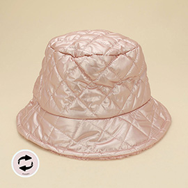 Quilted Reversible Winter Bucket Hat